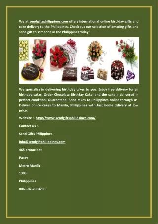 cake delivery philippines nationwide.